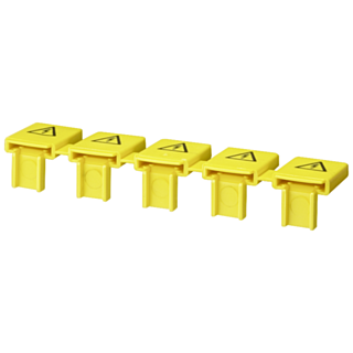 Touch protection for open terminals, yellow
