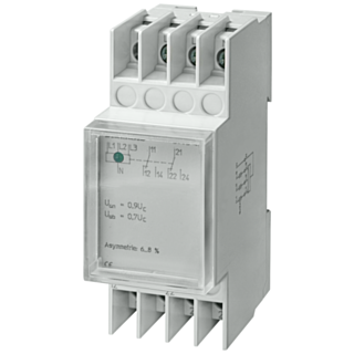Voltage relay T5570 230/400 V AC 2 W 0.7/0.9 asymmetry with transparent cap