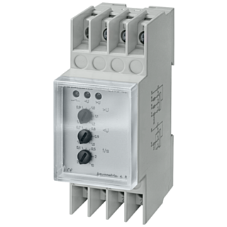 Voltage relay 230/400 V AC 2 W 0.9/1.3+0.7/1.1 with transparent cap