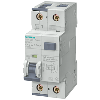 RCBO, 10 kA, 1-pole+N, type F, super resistant K, 30 mA, B char., In: 10 A