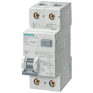 RCBO, 6 kA, 1P+N, type A, 300 mA, C-char, In: 32 A, Un AC: 230 V