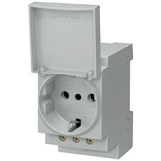 Socket outlet 16 A with cover, without approval according to DIN VDE 0620 and CEI 23-5