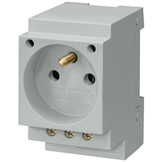 Socket outlet 16A with ground pin acc. to CEE 7 for installation in distribution boards