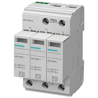 Surge arrester type 2, requirement class C, UC 350 V protective modules