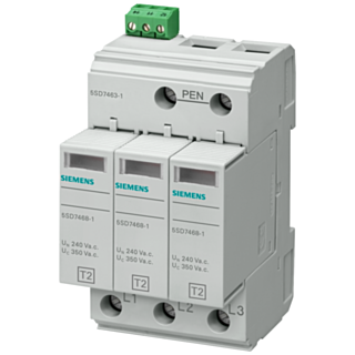 Surge arrester type 2, requirement class C, UC 350 V protective modules