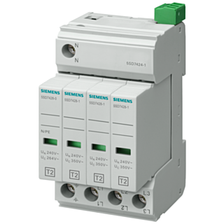 Surge arrester type 2, requirement class C, UC 350 V protective modules