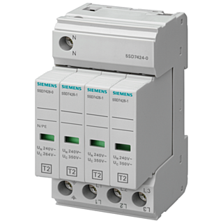 Surge arrester type 2, requirement class C, UC 350 V protective modules