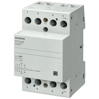 INSTA contactor with 4 NC contacts, contact for 230 V, 400 V AC 63 A activation 230 V AC