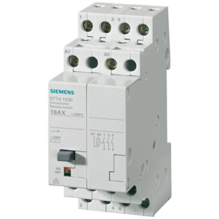 Remote switch with 3 NO contacts, contact for 230 V, 400 V AC 16 A control 230 V AC
