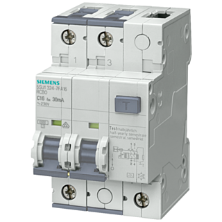 RCBO, Icn: 10 kA, 2P, type A, 30 mA, B-char, In: 10 A, Un AC: 110 V