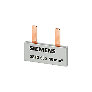 Pin busbar, 16 mm² connection: 2 x 1-phase safe to touch