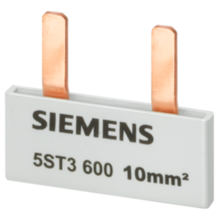 Pin busbar, 10 mm² connection: 2 x 1-phase safe to touch