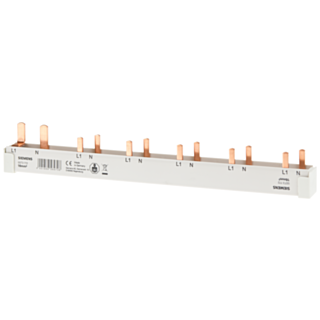 Busbar 1P+N, 16 mm2,for FI5SV(1+N) and 5x(AFDD 5SM601+compact), fixed length 216 mm