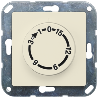 DELTA i-system time switch with 15 min runtime, 2-pole, electric white