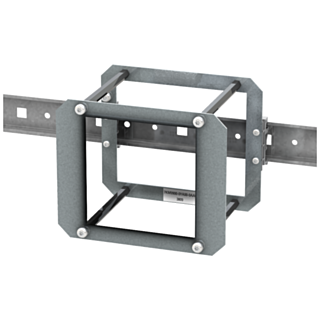 Adapter for DIN rail mounting, display faces forwards, for 7KM PAC3100