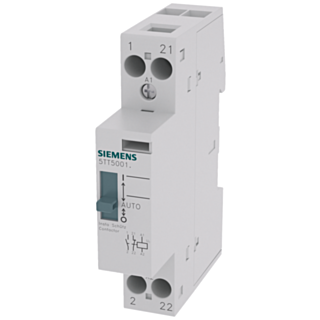 Insta contactor, 0/1/Automatic with 1 NO contact and 1 NC contact, contact for 230 V AC