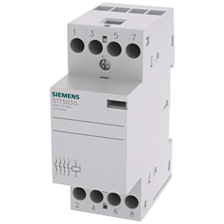 INSTA contactor with 4 NO contacts, contact for 230 V, 400 V AC 25 A activation 115 V AC