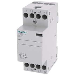 Insta contactor with 4 NC contacts, contact for 230 V AC, 400 V 25 A control 230 V AC DC