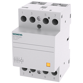 INSTA contactor with 4 NO contacts, contact for 230 V, 400 V AC 40 A activation 230 V AC