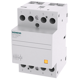 INSTA contactor with 4 NO contacts, contact for 230 V, 400 V AC 63 A activation 230 V AC
