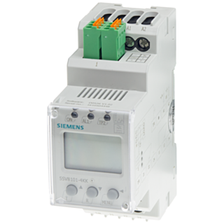 Modular residual current device type B, 230 V AC,LCD, 50/60 Hz,IDN 30 mA-1 A, 0-2000 Hz