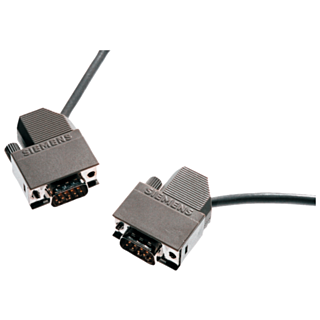 SIMATIC DP, Plug-in cable for PROFIBUS, 12 Mbaud, for PG connection to PROFIBUS DP, assembled with 2x 9-pole D-sub connector, 3 m