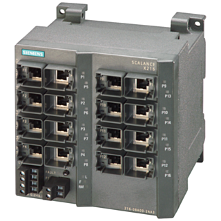 SCALANCE X216, managed Layer 2 switch, 16x RJ45