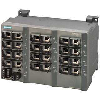 SCALANCE X224, managed Layer 2 switch, 24x RJ45