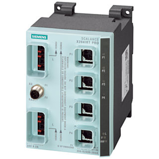 SCALANCE X204IRT PRO, managed Layer 2 switch, 4x push-pull RJ45, IP65