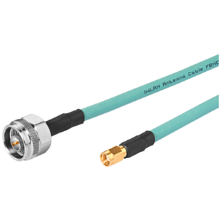 IWLAN 1x N-Connect/1xRSMA Male/Male flexible connection cable, 1 m