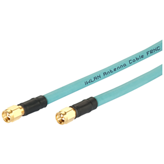 IWLAN 1x RSMA/1x SMA SMA Male/Male flexible connection cable, 0.3 m