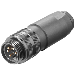 7/8 connection plug for ET 200, with axial cable outlet for assembly in the field, pin insert 1 pack=5 units.