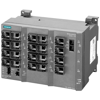 SCALANCE X320-1FE, managed Layer 2 switch, 20x RJ45, 1x multimode SC