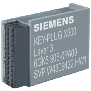 KEY-PLUG XR-500 Layer 3, Removable data storage medium for enabling of Layer 3 features for SCALANCE XR-500; contains all C-plug functions for simp...