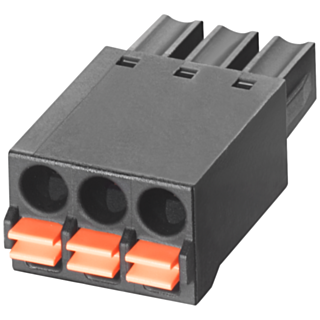 Push-in terminals 3-pole, for power supply, 24 V DC, for XB-200, 5 units