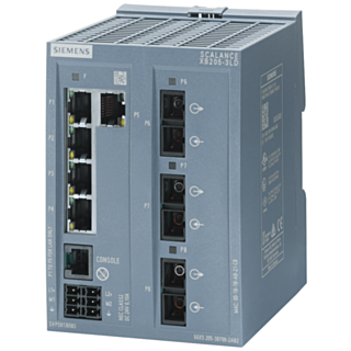 SCALANCE XB205-3LD, managed Layer 2 switch, 5xRJ45, 3xsingle-mode SC, DEF: PN IO