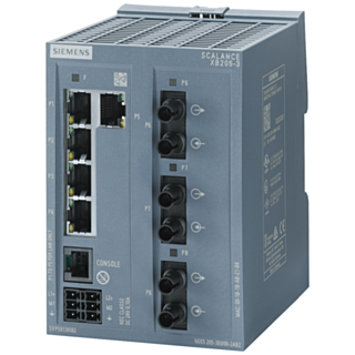 SCALANCE XB205-3, managed Layer 2 switch, 5xRJ45, 3xmultimode ST/BFOC, DEF: E/IP