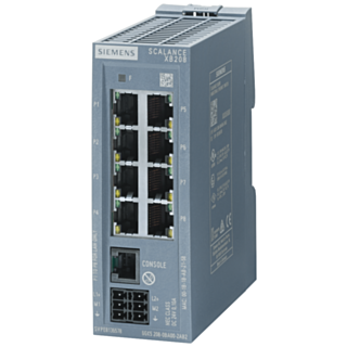 SCALANCE XB208, managed Layer 2 switch, 8x RJ45, DEF: PN IO