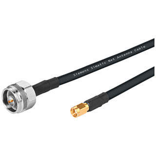 IWLAN 1x N-Connect/1x RSMA Male/Male flexible connection cable, railway, 1 m