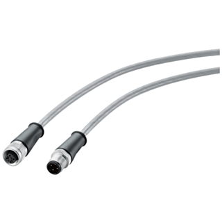 Robust Power Conn. Cable IP69 M12-180/M12-180, A-coded, 4-pole, 1 m, for ET200