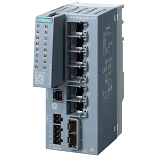 SCALANCE XC206-2SFP, managed Layer 2 switch, 6x RJ45, 2x SFP