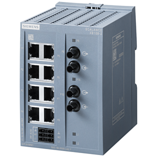 SCALANCE XB108-2, unmanaged switch, 8x 10/100 Mbit/s ports,2x 100 Mbit/s MM BFOC