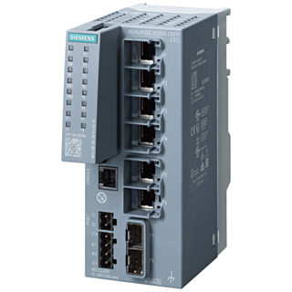 SCALANCE XC206-2SFP EEC, managed Layer 2 switch, 6x RJ45, 2x SFP