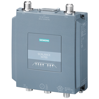 IWLAN client, SCALANCE WUM766-1 1 radio, 2.4/5 GHz, 2 N-Connect connections, iFeatures support via CLP, IEEE 802.11ax (Wi-Fi 6), 1201 Mbps (gross) ...