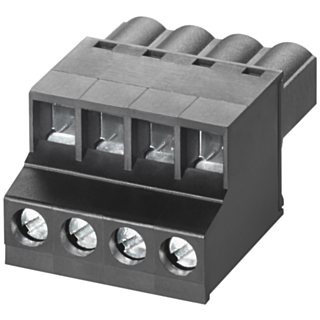 Screw-type terminal block for SCALANCE X/W/S/M, 4-pin for power supply, 24 V DC