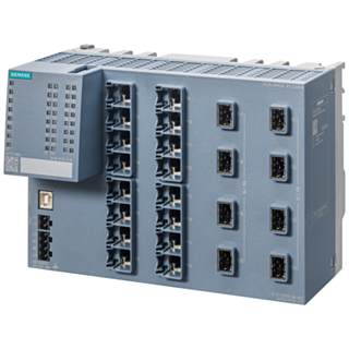 SCALANCE XC316-8 managed layer 2 IE switch, 16x 10/100/1000 Mbit/s RJ45, 8x 1/10 Gbit/s SFP+ port, LED diagnostics,error signaling contact with sel...
