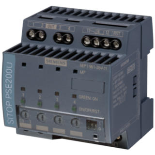 Selectivity module SITOP PSE200U, 24 V DC/4 x 0.5 ... 3 A with group signal contact