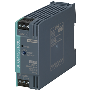 Power supply SITOP PSU100C, single-phase 24 V DC/1.3 A