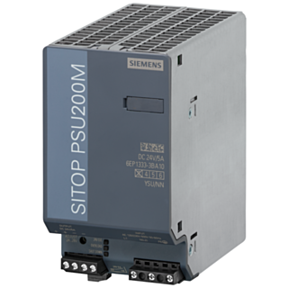 Power supply SITOP PSU200M, single and 2-phase 24 V DC/5 A