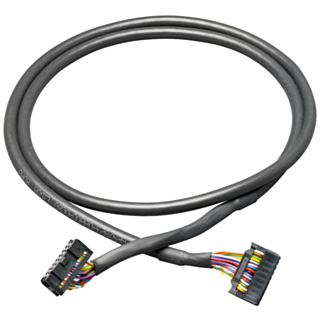 Round cable 16-pin assembled, unshielded 16-pin, 0.5 m